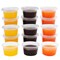 300 Sets 4oz Portion Cups with Lids, BPA-free Clear Disposable Plastic Cups for Souffle, , Meal Prep, Portion Control, Salad Dressing, Slime, Condiment Container